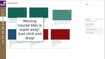 Moving Course Tiles on the Canvas Dashboard
