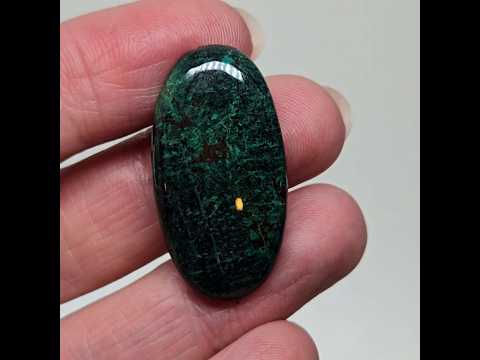 Хризоколла - кабошон 29 ct, видео 1