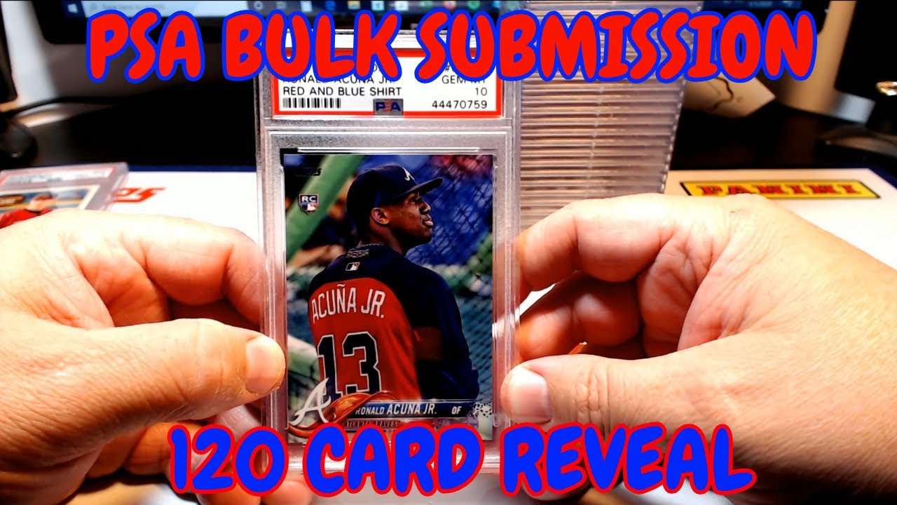 PSA Grading Bulk Submission Return (120 Card Reveal) [Baseball