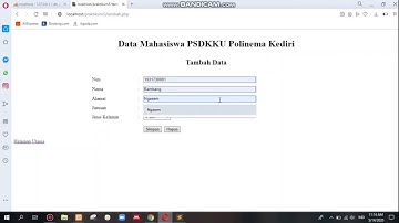 PRAKTIKUM KONEKSI DAN CRUD PHP DESAIN PEMROGRAMAN WEB