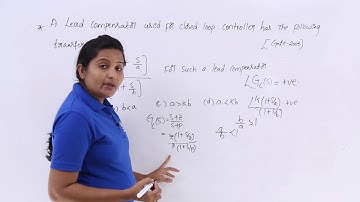 GATE Problem 3 on Lead Compensator