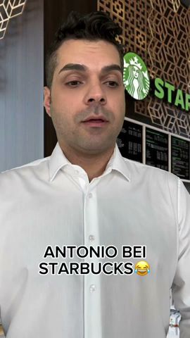 Antonio bei Starbucks😂 #italienisch #italien #deutsch #humor #comedy #comedy #comedyvideo