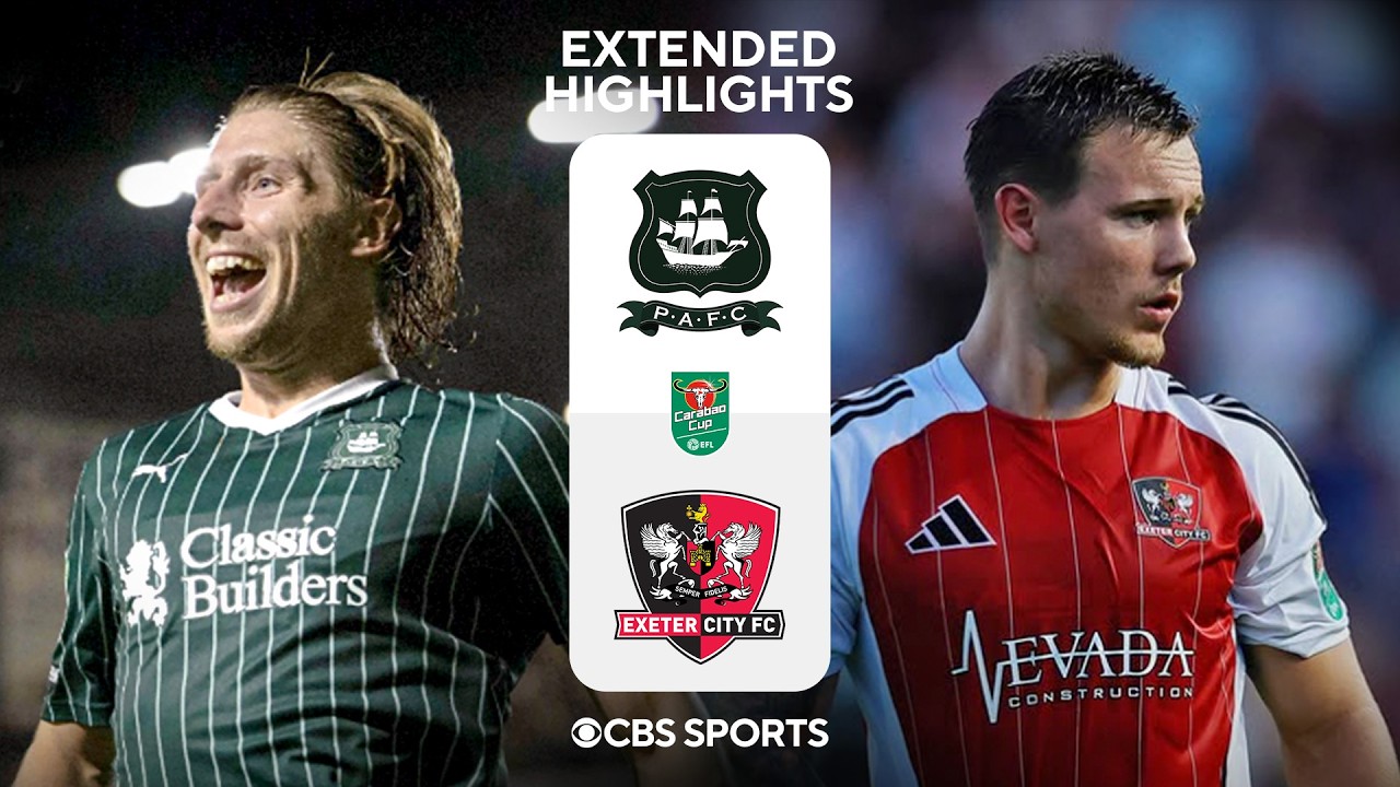 Plymouth Argyle vs. Exeter City: Extended Highlights | Carabao Cup | CBS Sports Golazo