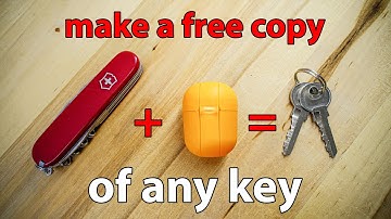 Make a FREE copy of any key in 2 minutes with your Swiss Army Knife