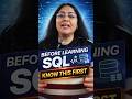 DAY 1 - Before Learning SQL, Watch This First 🚀#premlatatechtalks
