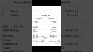 Fetch rewards receipt