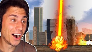 I Blew Up A City With A GIANT LASER! | City Smash