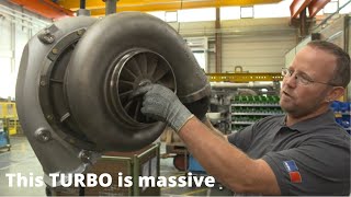 Massive turbos in Marine DIESEL engine installation - MTU Series 8000