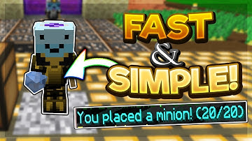 How to Unlock 20 MINION SLOTS FAST! (Hypixel Skyblock Guide)
