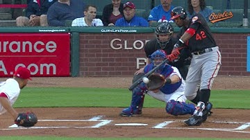 BAL@TEX: Jones opens the scoring with an RBI single