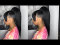 Turning 10 inch into 20 inch high ponytail w/ bang 🌟