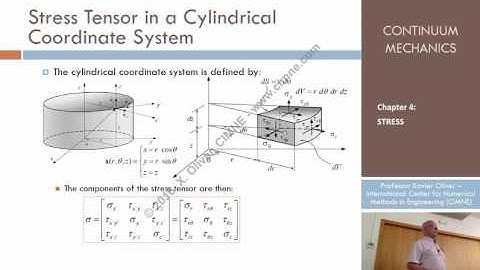 Continuum Mechanics - Ch 4 - Lecture 8 - Stress Tensors in Different Coordinate Systems