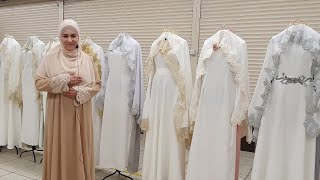 Свадебные платья  для Никаха  Фата Карона Жади Нарукавчики шапочка резинка Турция screenshot 1