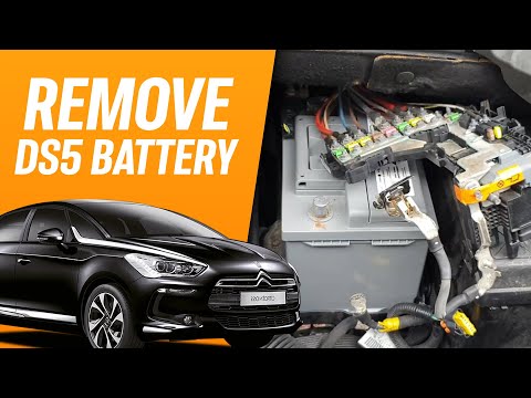 How to remove / replace battery from Citroen DS5 or Peugeot 3008