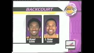 L.A. LAKERS vs MEMPHIS GRIZZLIES 2002 Jan 14 Kobe 56 pts