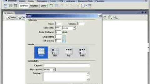 dreamweaver  creacion de un sitio web con videotutoriales.es tablas 1
