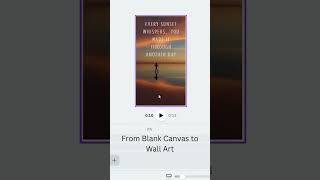 🎨 From Blank Canva Page to Beautiful Wall Art | Poster Design Process | Only Happy Reads