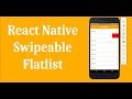 React Native Swipeable Flatlist with Animations + Performance Improved