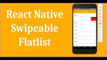 React Native Swipeable Flatlist with Animations + Performance Improved