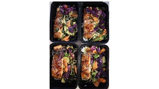 Teriyaki Salmon Meal Prep #shorts #mealprep #food