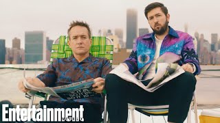 'VIEW FROM THE TOP' Starring Nicholas Braun \& Matthew Macfadyen | Entertainment Weekly