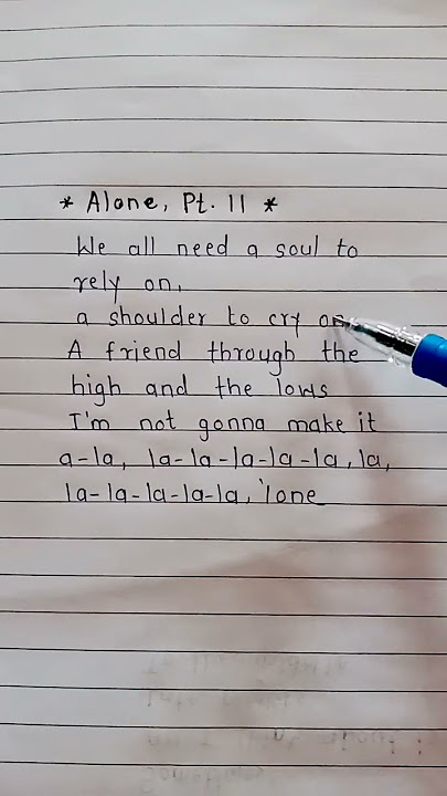 Alone, Pt.II 🌼 #lyrics #alone