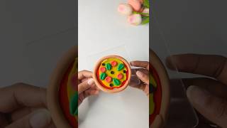 Easy clay pizza craft ideas | pizza clay-art #shorts #trending #ytshorts #pizza #viral #diy #kids