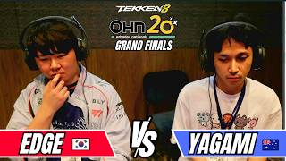 Yagami (REINA) vs Edge (HWOARANG) | OHN 20 | Grand Finals & Reset | Tekken 8