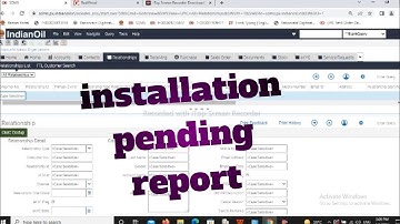 installation pending report kaise nikale. sdms.||