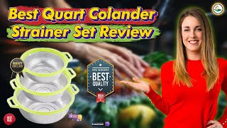 5 Quart Colander Strainer Sets That Will CHANGE Your Cooking