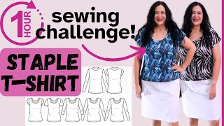 Fun 1 HOUR SEWING CHALLENGE! 2 Staple tees. Bound to be (Pattern Emporium). Mothe's day sale :)
