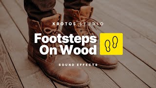 Footsteps On Wood Sound Effect | 100% Royalty Free | No Copyright Strikes