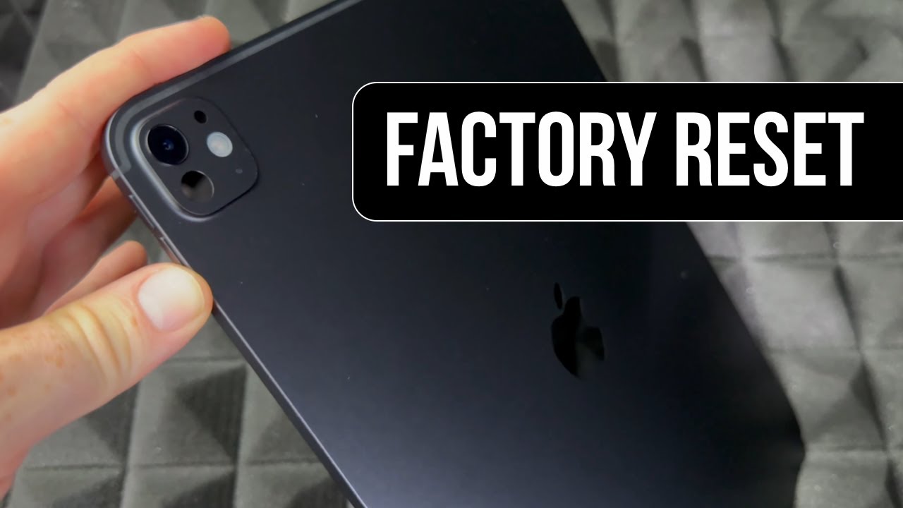 How to factory reset ipad pro 2024 13 m4 7th generation youtube