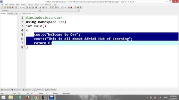 C++ Tutorial From Basic to Advance 04 Escape Sequence in Pashto (Afridi)