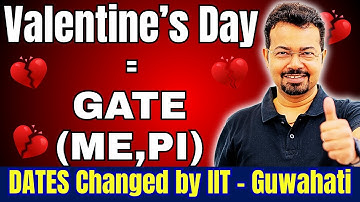 GATE 2025 Date Changed 🚨 Mechanical Exam on 14 Feb (Valentine’s Day) | IIT Guwahati Update |