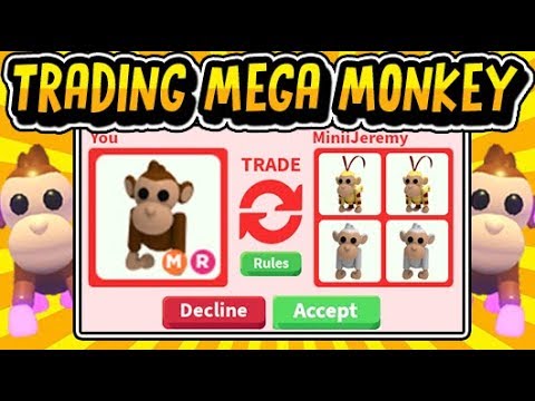 What People Trade For Mega Neon Monkey Pet In Adopt Me Adopt Me - roblox adopt me neon monkey