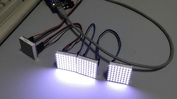 Matriz de LEDS blanca con MAX7219