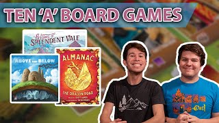 10 Board Games that Start with the Letter A! |  3,000 Subscriber Celebration Giveaway! screenshot 4