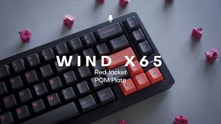 Wind x65 with Red Jackets Typing Sound Test (POM Plate)