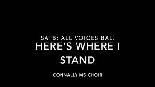 SATB Here's Where I Stand ALL VOICES BAL    SD 480p