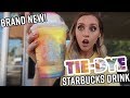 Trying the BRAND NEW TIE-DYE Frappuccino from Starbucks | Courtneyraine