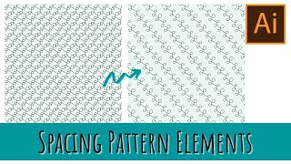 Illustrator - Spacing Pattern Elements Apart - Add Space to Patterns