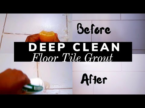 How To Clean Floor Tile Grout| Deep Clean Tile Grout without using bleach & harsh chemicals
