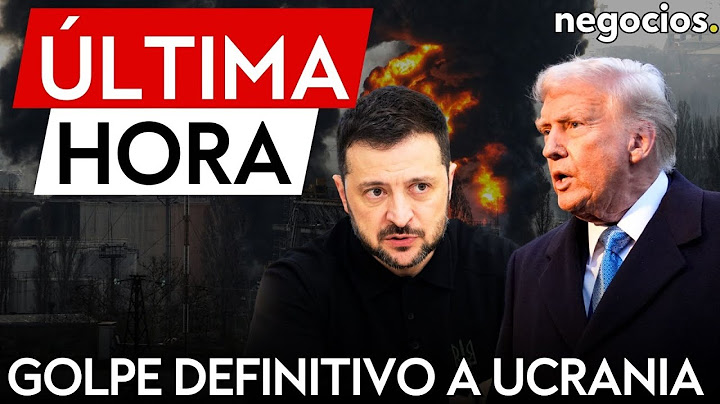 ÚLTIMA HORA | Trump da el golpe definitivo a Ucrania: EEUU suspende intercambio de inteligencia