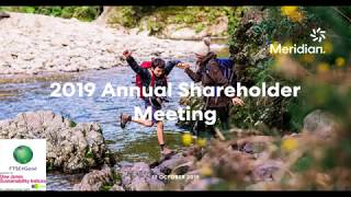 Meridian Energy Annual Shareholder Meeting 2019