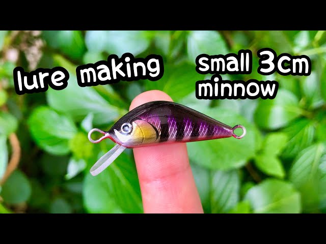 lure making】make a small 3cm minnow 