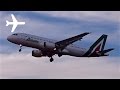 New Livery Alitalia Airbus a320 Sunset Arrival at London Heathrow