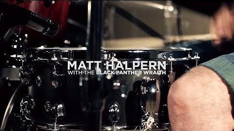 Matt Halpern with the Mapex Black Panther Wraith Snare Drum