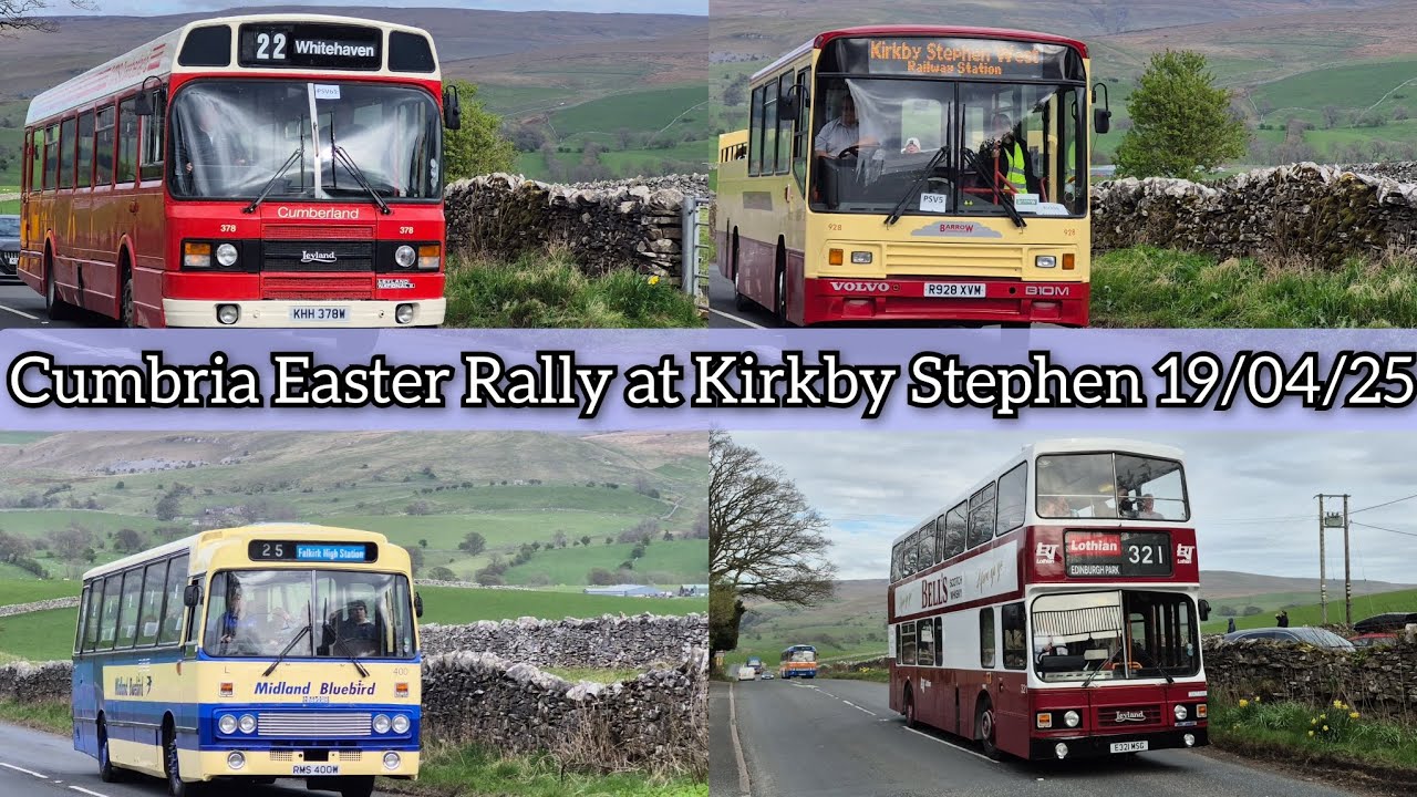 Cumbria Easter Rally Vehicles at Kirkby Stephen Station. | 19/04/25 ...