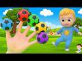 Finger Family Colors Song Learn Colors with Colored Balls